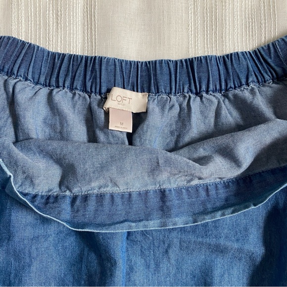 Chambray Off-Shoulder Shirt - Picture 3 of 3